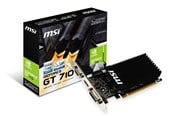 Näytönohjaimet - MSI GeForce GT 710 Silent Low Profile - 1GB GDDR3 RAM - Näytönohjaimet - GT 710 1GD3H LP