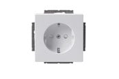 Sähkökytkimet - ABB Socket outlet schuko 1-g ip21 Valkoinen - 2TKA003846G1