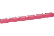 Kuparikaapelit - LK Väri code bar Punainen for patchpanel 6port - 208B7172