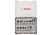 Jyrsimet - Bosch Jyrsinteräsarja, 15 kpl:n valikoima, 6 mm:n kara 15-piece Mixed Application Router Bit Set. - 2607017471