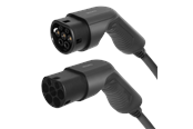 Sähköauton lataus - Deltaco e-Charge EV-3207 charging cable for electric Autot Tyyppi 2 to Tyyppi 2 3 phases 32 A 22 kW 7 meters Musta *DEMO* - EV-3207