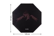 Pelituoli - DUTZO Fushi Gaming -lattiamatto - Musta / Ruskea - DFloormat-120-hex-fushi