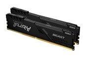 RAM - Kingston FURY Beast DDR4-3200 - 16GB - CL16 - Dual Channel (2 pcs) - Intel XMP - Musta - KF432C16BBK2/16