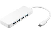 USB hub - Pro 4x USB-C™ MultiPort adapter Valkoinen - simultaneous USB hub - 4 porttia - USB 3.0 - Valkoinen - 66274