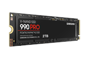 SSD 2 - Samsung 990 Pro SSD - 2TB - Ilman jäähdytyssiiliä - M.2 2280 - PCIe 4.0 - MZ-V9P2T0BW