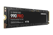SSD 2 - Samsung 990 Pro SSD - 4TB - Ilman jäähdytyssiiliä - M.2 2280 - PCIe 4.0 - MZ-V9P4T0BW