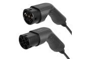 Sähköauton lataus - Deltaco E-Charge cable type 2 - type 2 3 phase 16A Spiral 3M/5M - EV-3215-S