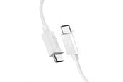 USB kaapelit - Spigen Essential USB C to USB C 60W Cable - white EB6010CC - ACA08717
