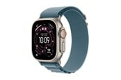 Älykellot, Urheilukellot & Aktiivisuusrannekkeet - Apple Watch Ultra 3 GPS + Cellular 49mm Natural Titanium Case with Light Blue Alpine Loop - Medium - MEWM4DH/A