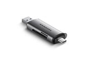 Muistikortinlukijat - adapterit ja kortinlukijat - AXAGON SuperSpeed USB-C & USB-A SD / microSD -kortinlukija - CRE-SAC