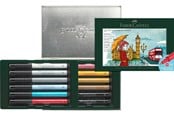 Kirjoitus- ja piirustustarvikkeet - Faber-Castell India ink Pitt Artist Pen set London - 267137