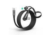 VR-lisävarusteet - KiwiDesign 4 m Link Cable with 18 W Charging - Black - QC-8U/HJT-569