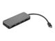USB hub - Lenovo USB-C neljän portin USB-A -hubi - hubi - 4 porttia USB hub - 4 porttia - USB 3.2 - Harmaa - 4X90X21427